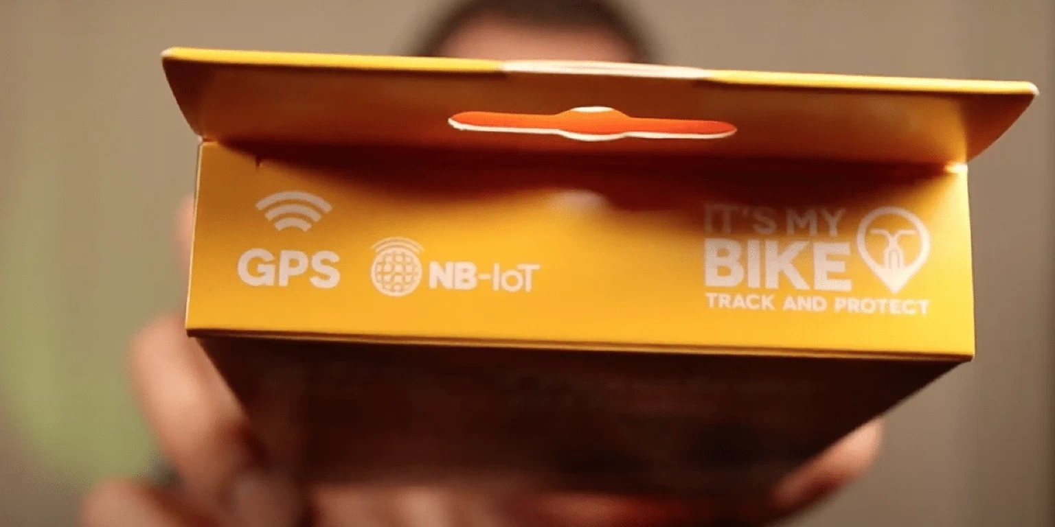 IT'S MY BIKE GPS-Tracker Verpackung von oben